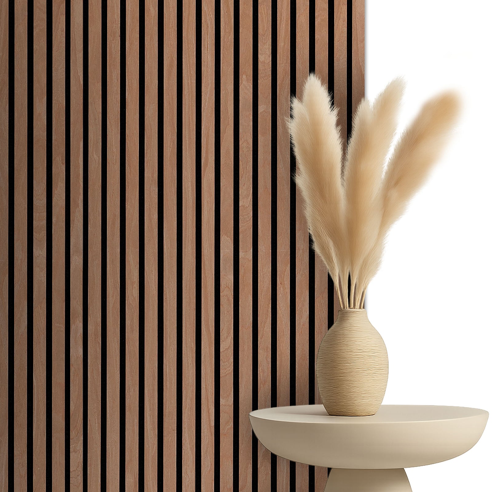 Akoestische wandpanelen eiken mokka 260/270 × 60 cm 1 akoestische wandpanelen eiken mokka