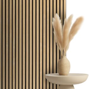 akoestische wandpanelen eiken naturel