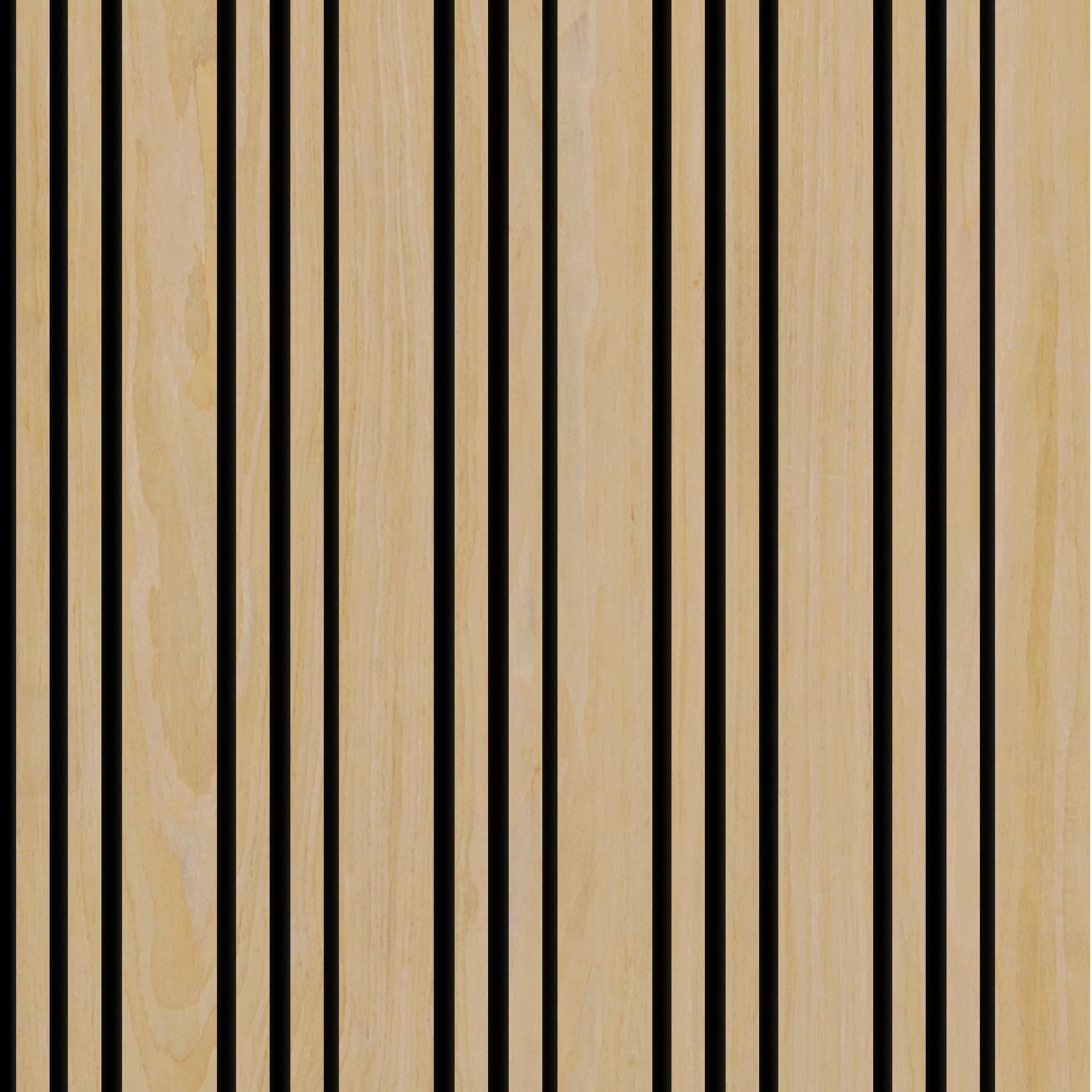 Akoestische wandpanelen tripple naturel (brede latten) 260/270 × 60 cm 2 akoestische wandpanelen tripple naturel brede houten panelen